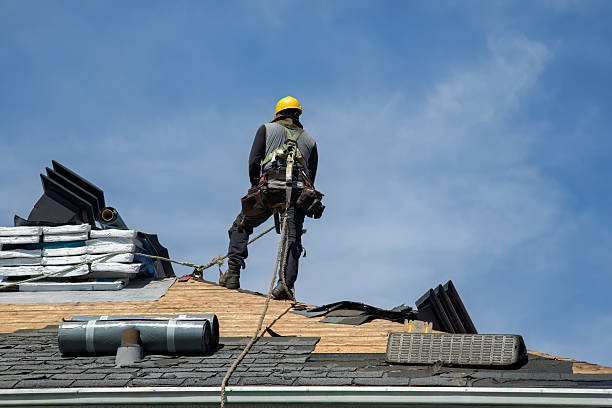 Professional Roof Installation technician working in Buzzards Bay, MA
